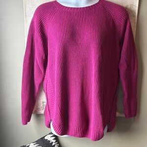 City Chic Fuchsia Crew Neck Sweater